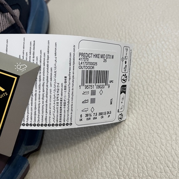 NWT - Salomon Women’s Predict Hike Mid GTX - US 7.5 / EU 39 1/3 - Picture 8 of 8